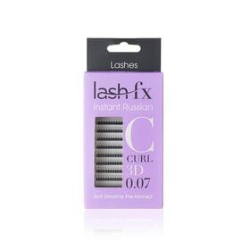 Lash FX Instant Russian Pre-Fanned Lashes 3D - C Curl 10mm