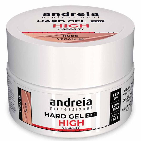 Andreia Professional Hard Gel 2 In 1 - High Viscosity Nude 22gr