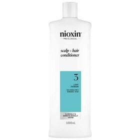 Nioxin System 3 Scalp + Hair Thickening Conditioner for Coloured, Dry and Damaged Hair with Light Thinning 1L