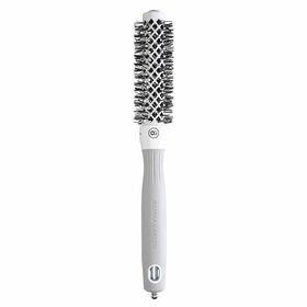 Olivia Garden Expert Blowout Round Hair Brush Shine White & Grey 20mm