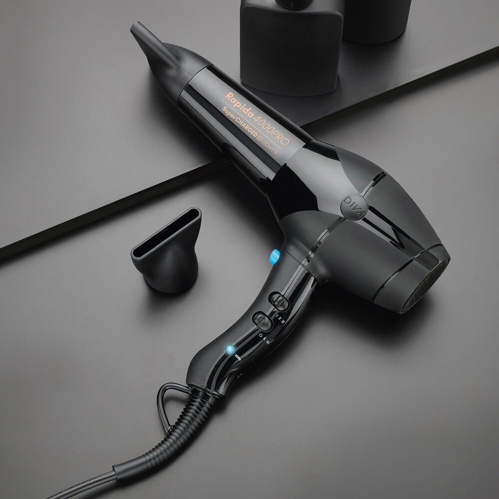 Diva Pro Styling Rapida 4000 Pro Hair Dryer Onyx Click Collect 