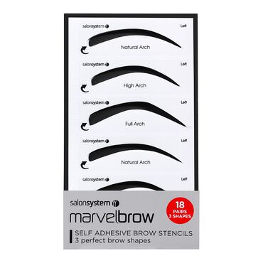 Marvelbrow Self Adhesive Brow Stencils 18pck