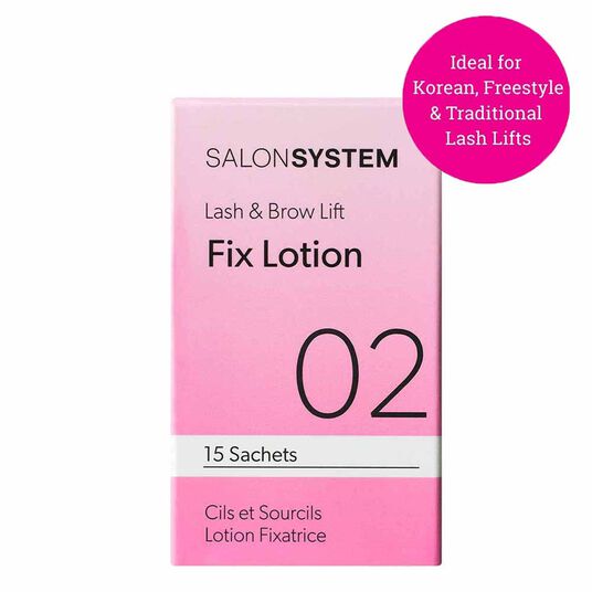 Salon System Lash & Brow Lift Fix Lotion Step 2 Sachets, Pack of 15