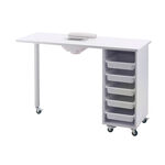 S-PRO Nail Station with Extractor Fan, White