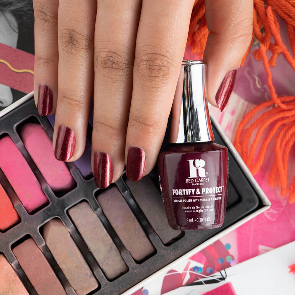 Red Carpet Manicure Fortify Protect Gel Polish The Fashion Issue Collection This Look Slays 9ml Gel Polish Colours Salon Services Tips to toes, let it shows.