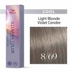Wella Professionals Illumina Colour Tube Permanent Hair Colour - 8/69 Light Violet Cendre Blonde 60ml