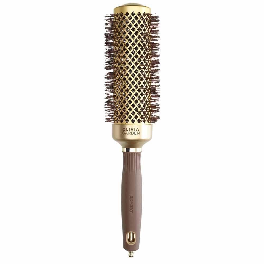Olivia Garden Expert Blowout Round Hair Brush Speed Gold & Brown 45mm