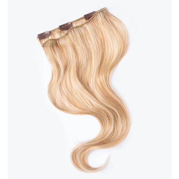 Wildest Dreams Clip In Half Head Human Hair Extension 18 Inch - 22/14 Sunkissed Blonde Blend