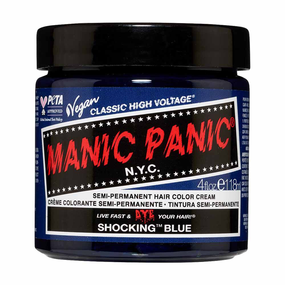 Manic Panic High Voltage Semi Permenant Hair Colour Cream - Shocking Blue 118ml