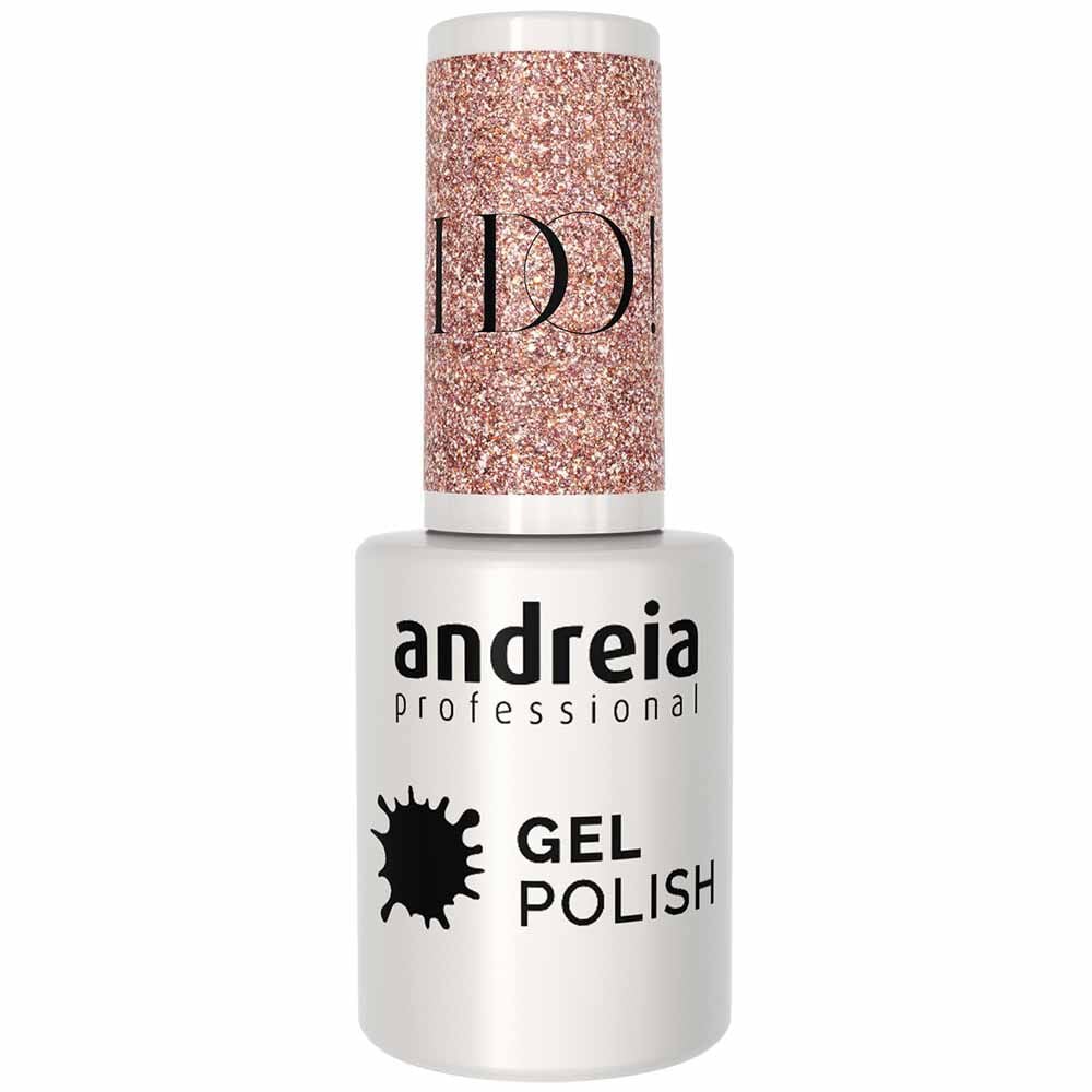 Andreia Professional Gel Polish - ID1 Pink, Silver and Gold Glitter 10.5ml