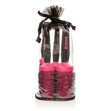 Salon Services Ceramic Brush Set Pink