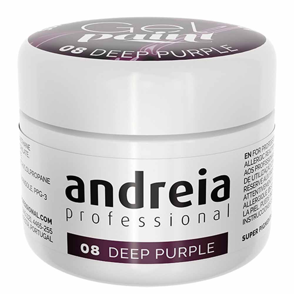 Andreia Professional Gel Paint 08 Deep Purple, 4ml