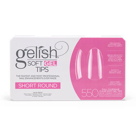 Gelish Soft Gel Tips - Short Round, Pack of 550