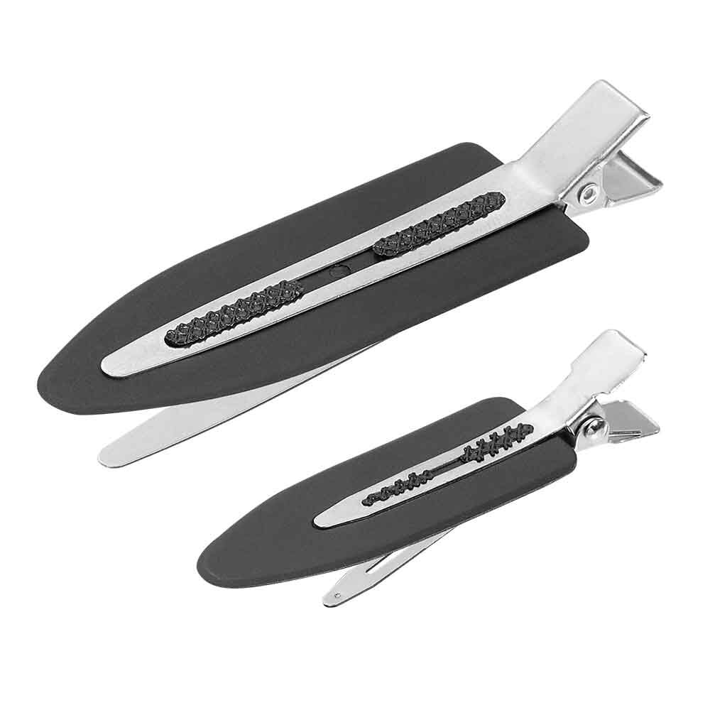 Sibel Creaseless Hair Clips Black, Pack of 4