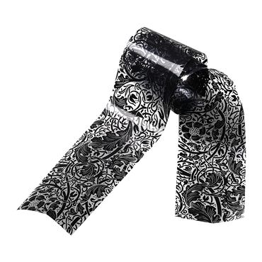 Star Nails Metallic Wrap Black Lace