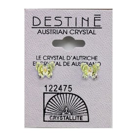 Crystallite Butterfly Stud Earrings