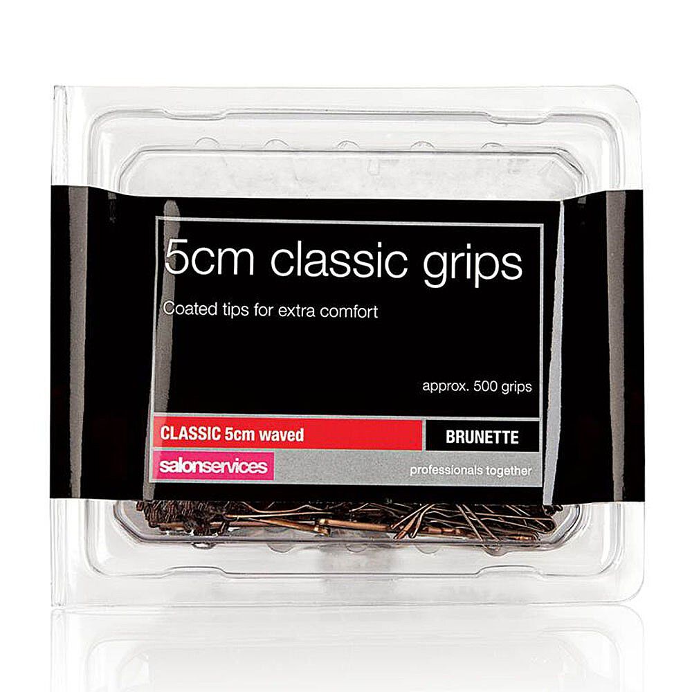 Salon Services Classic 5cm Hair Grips, Brown, Pack of 500