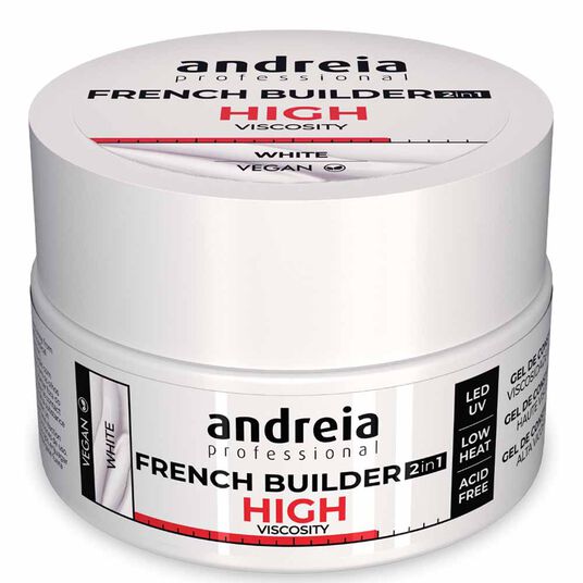 Andreia Professional French Builder 2 In 1 - High Viscosity White 22gr