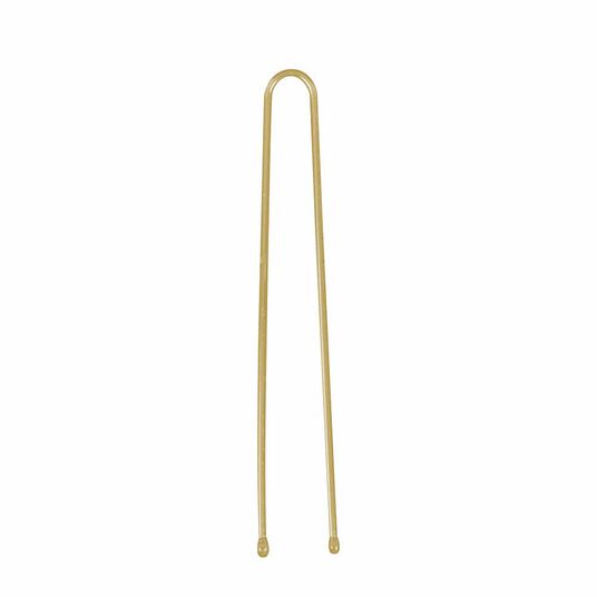 Sibel Metal Straight Bobby Pins 60mm, Blonde, Pack of 50