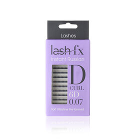 Lash FX Instant Russian Pre-Fanned Lashes 6D D curl - 9mm