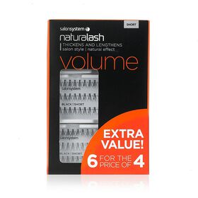 Salon System Naturalash Volume Individual Lashes, Short, Extra Value Pack