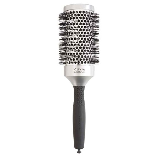Olivia Garden Essential Blowout Classic Silver Round Hair Brush 55mm