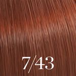 Wella Professionals Color Touch Demi-Permanent Hair Colour - 7/43 Medium Blonde Red Gold 60ml