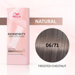 Wella Professionals Shinefinity Zero Lift Glaze - 06/71 Cool Frosted Chestnut 60ml