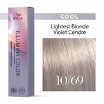 Wella Professionals Illumina Colour Tube Permanent Hair Colour - 10/69 Lightest Violet Cendre Blonde 60ml