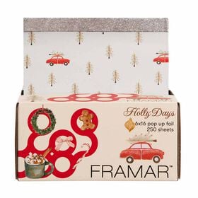 Framar Holly Days Pop Up Hair Foil Sheets, 6x16 inch, Pack of 250