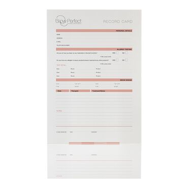 Brow Perfect Consultation Cards