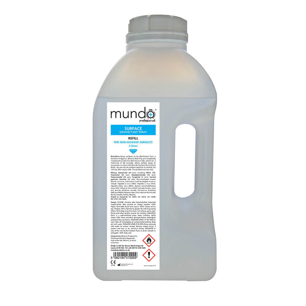 Mundo Hard Surface Disinfectant Spray Refills Salon Services