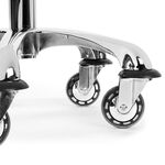 Sibel Rollercoaster Eccentric Stool, Silver