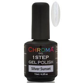 Chroma Gel One Step Gel Polish - Silver Sunset 15ml