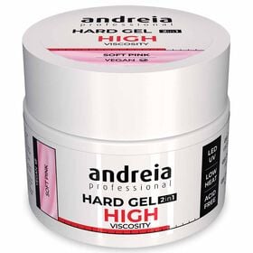 Andreia Professional Hard Gel 2 In 1 - High Viscosity Soft Pink 44gr