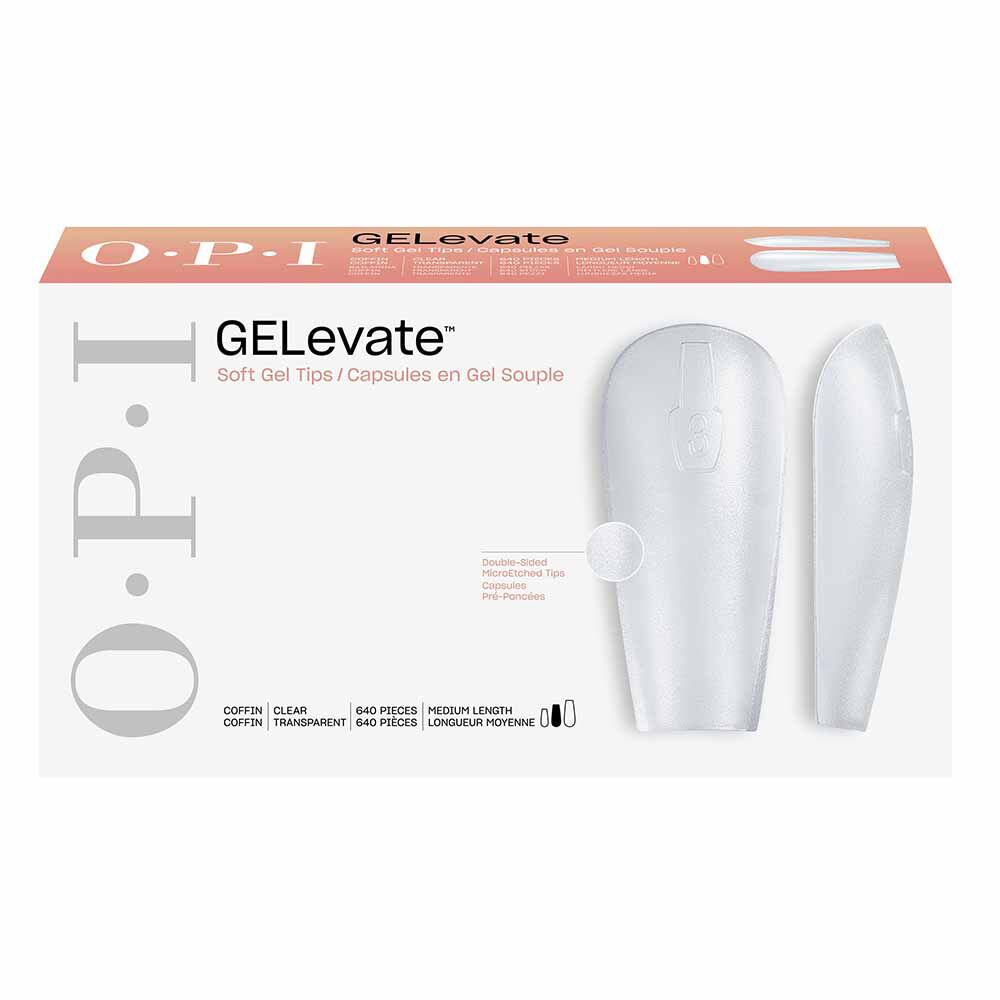 OPI Gelevate Soft Gel Tips - Medium Coffin Shape