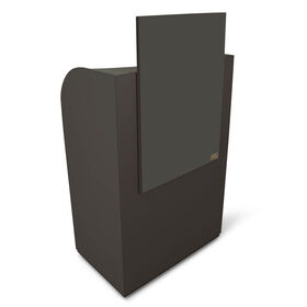 REM Keystone Podium Salon Reception Desk, Black