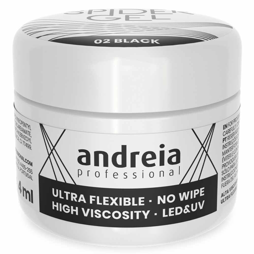 Andreia Professional Spider Gel 02 Black, 4ml