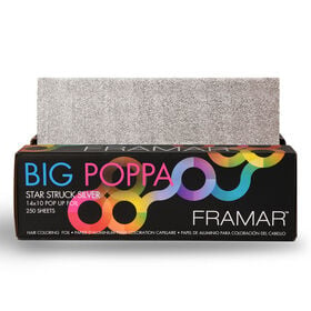 Framar Big Poppa Star Struck Silver Pop-Up Foil Sheets, 14x10" Pack of 250