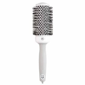Olivia Garden Expert Blowout Round Hair Brush Shine White & Grey 45mm
