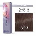 Wella Professionals Illumina Colour Tube Permanent Hair Colour - 6/19 Dark Ash Blonde Cendre 60ml