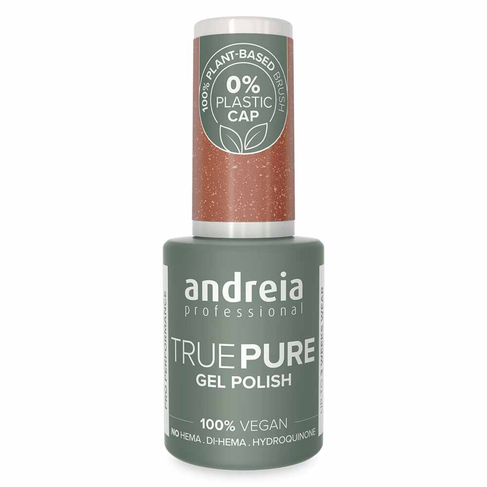 Andreia Professional Pure Balance True Pure T53 - Brown With Soft Glitter, Hema Free Gel Polish 10.5ml