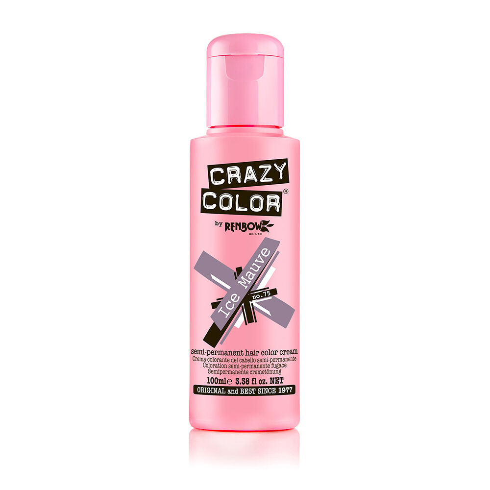 Crazy Color Semi Permanent Hair Colour Cream - Ice Mauve 100ml