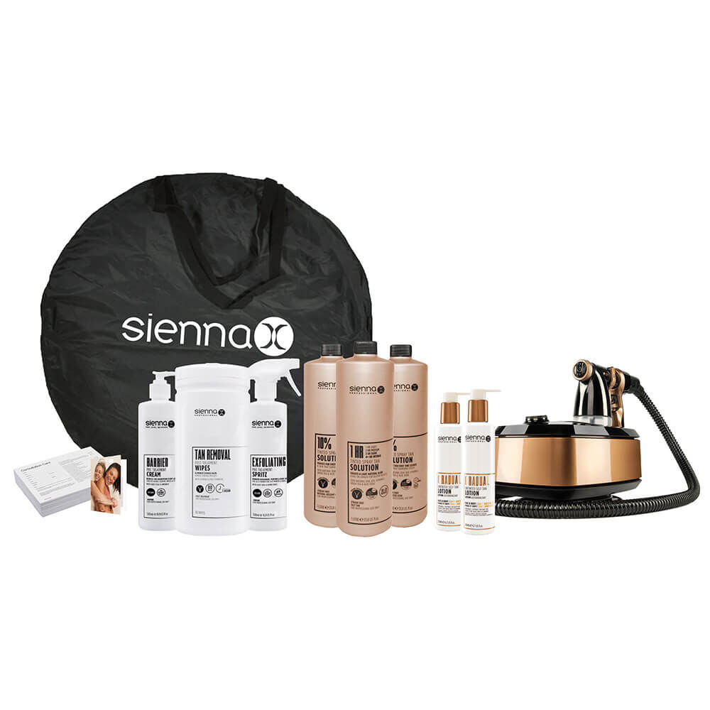 Sienna X Professional Spray Tan Business Kit Tanning Accessories Salon Services