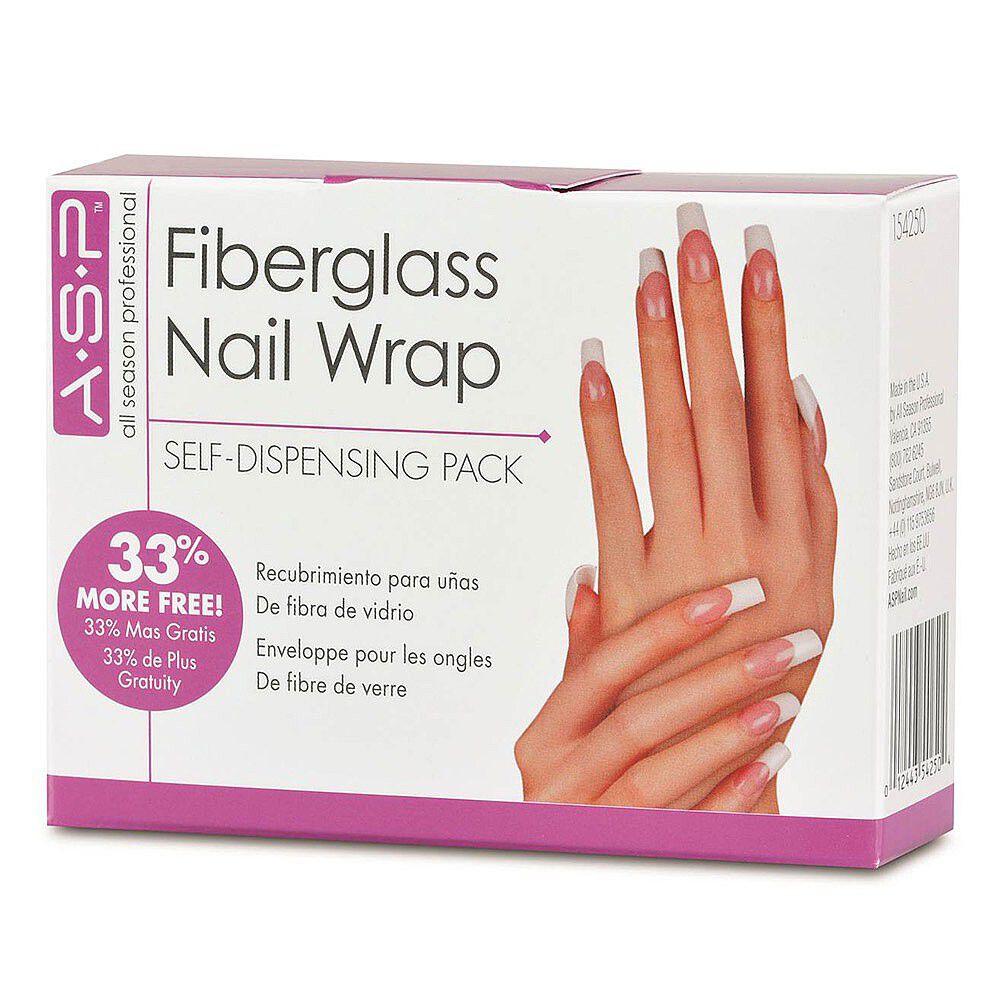 ASP Fiberglass Nail Wrap SelfDispensing pack Fibreglass Nails & Silk