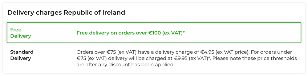 Delivery Timings