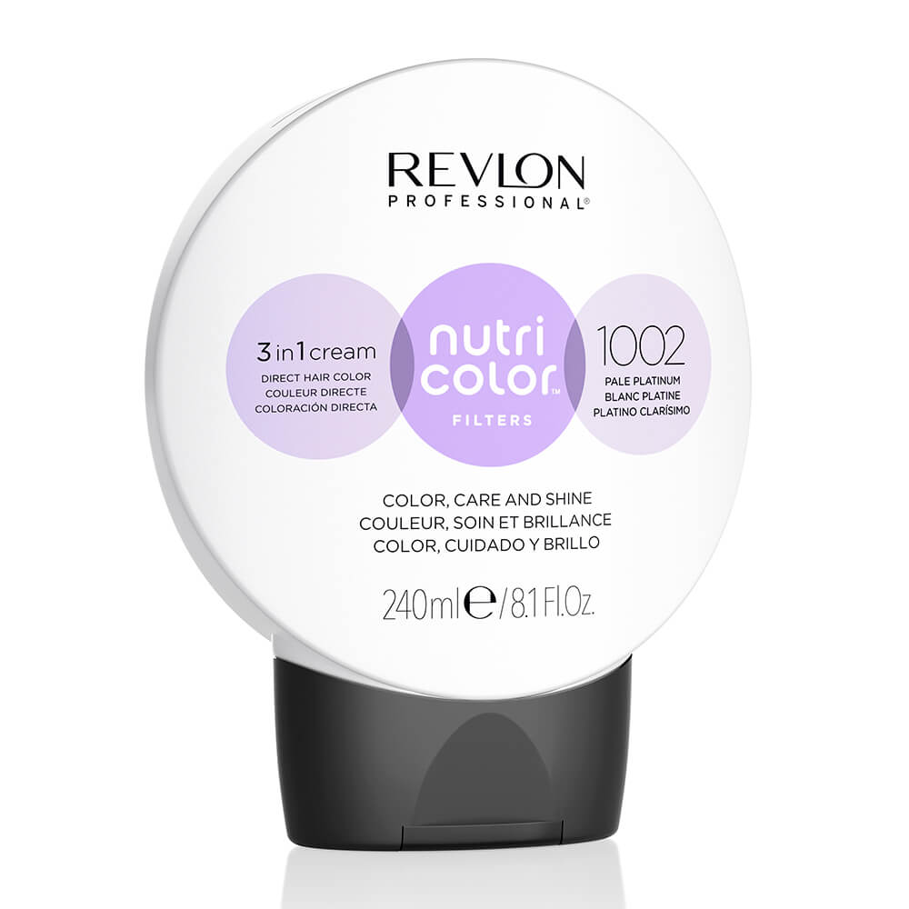 Revlon Nutri Color Filters Hair Colour 1002 Pale Platinum 240ml | Semi/Demi  Permanent Hair Colour | Salon Services