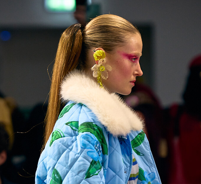 London Fashion Week catwalk model image