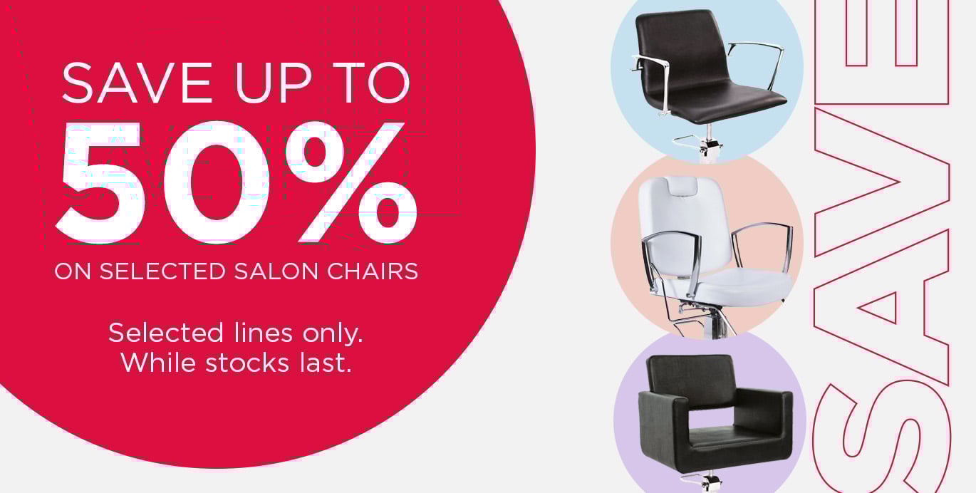 Save up to 50% off on selected Salon Chairs