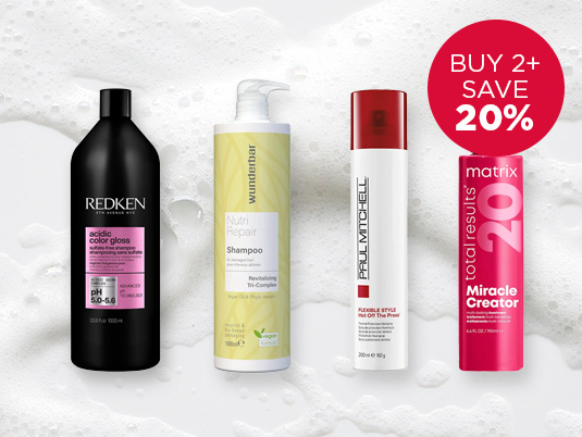 Shop professional hair care and styling offers on the best salon brands including L'Oréal, Schwarzkopf and Redken.